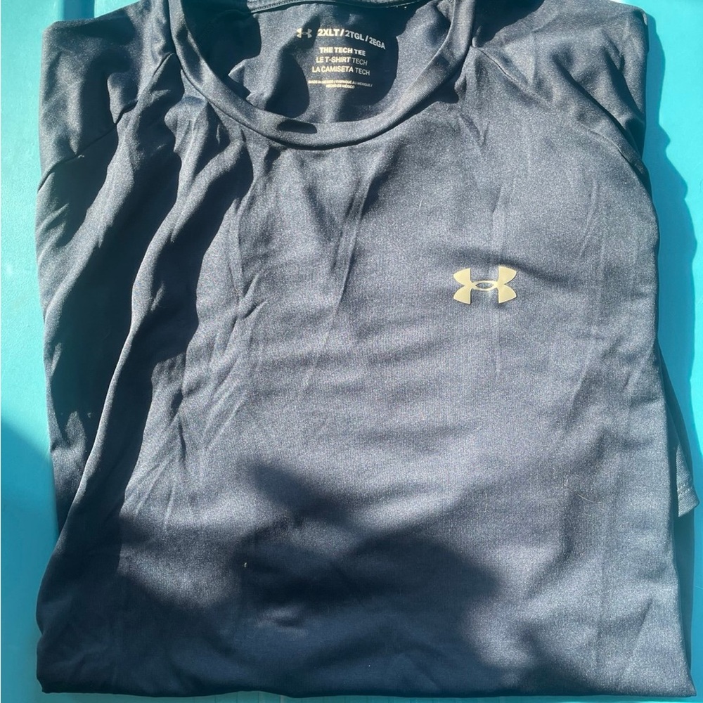 Under Armour Black Tee with Gold Emblem